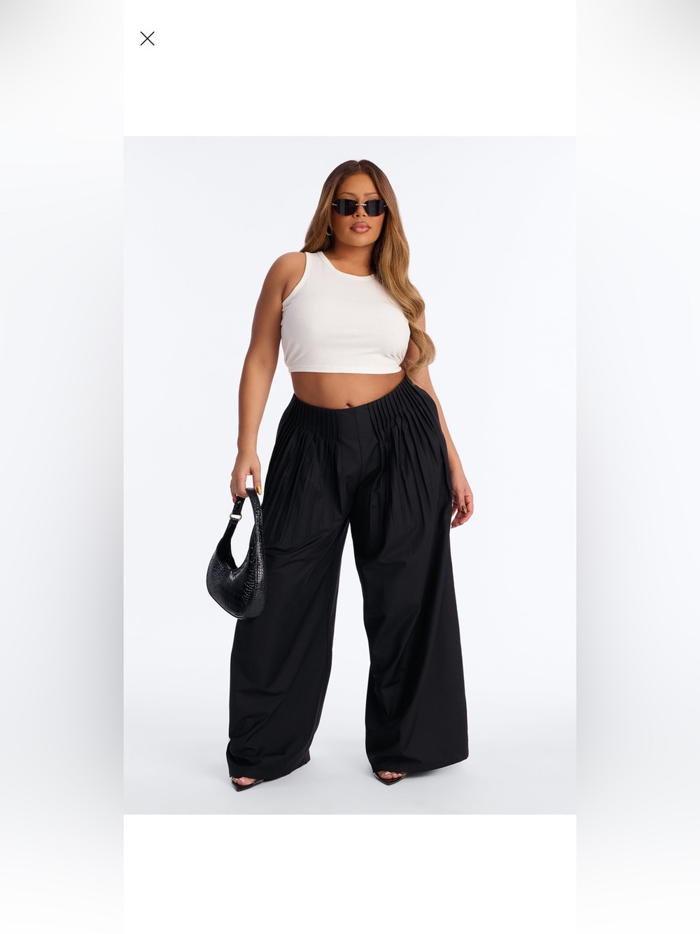 Corporate Queen Trouser Wide Leg Pant 32"- Fashion Nova